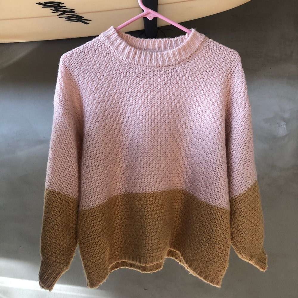 Volcom Knit sweater dusty pink/mustard